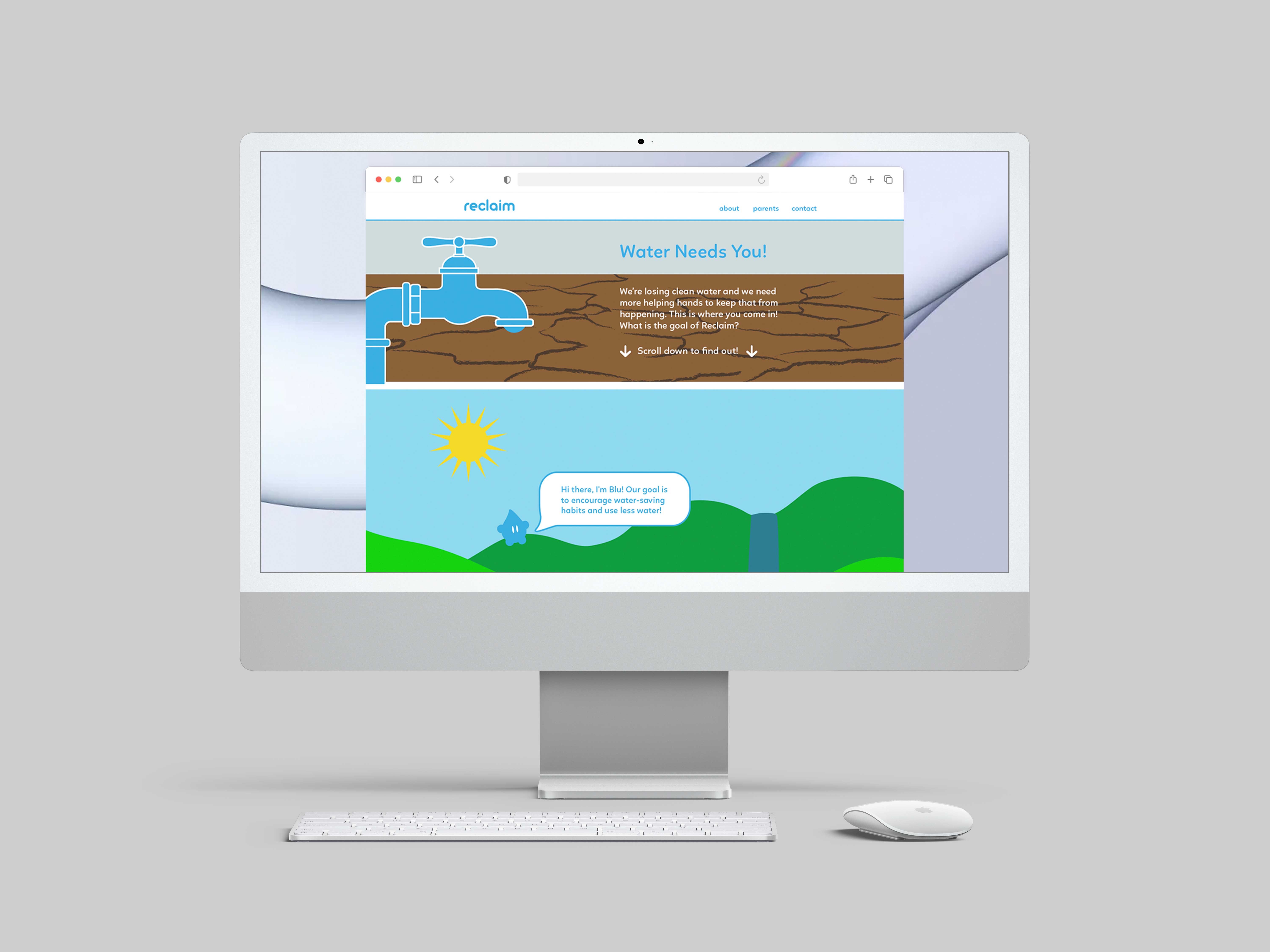 Reclaim Website Mockup
