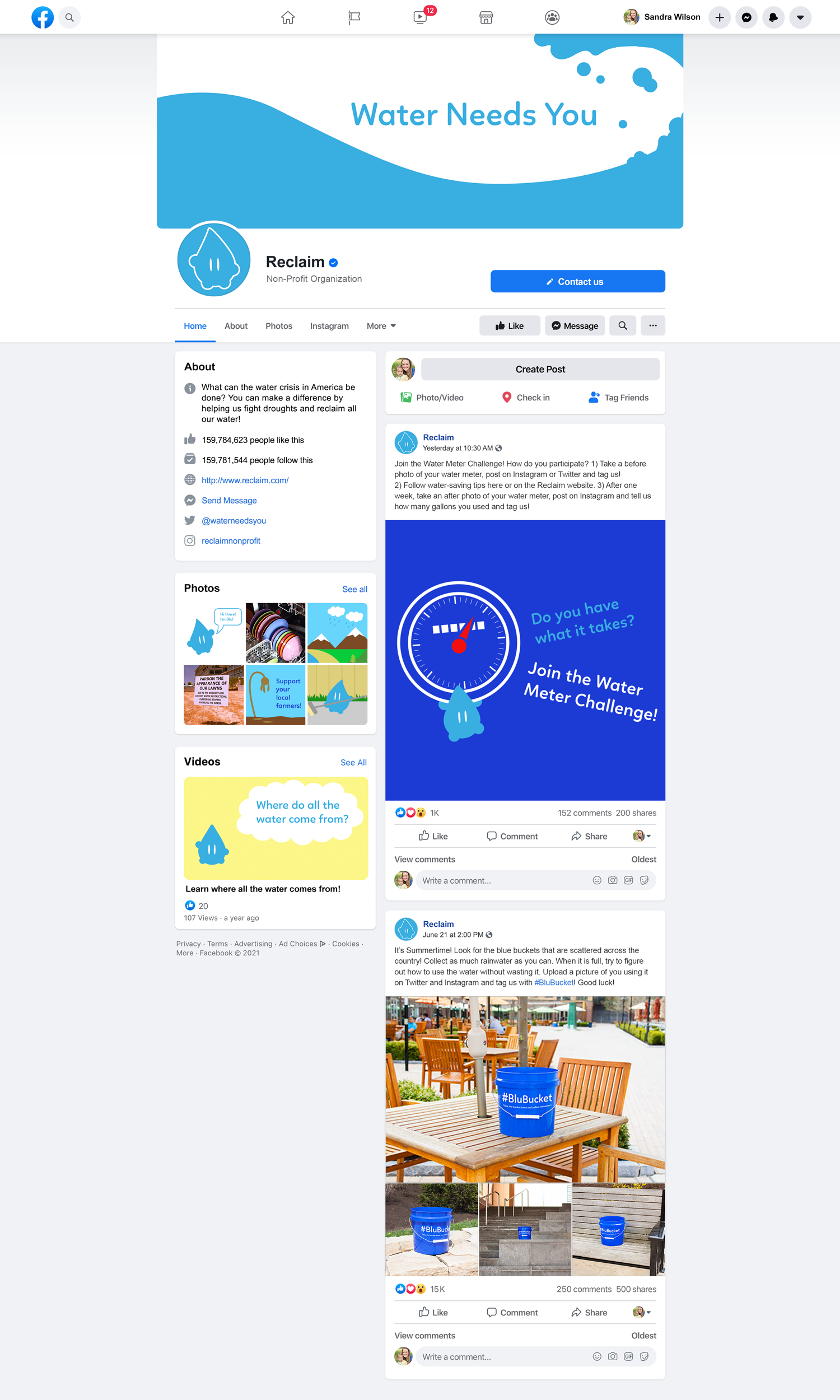 Reclaim Facebook Page