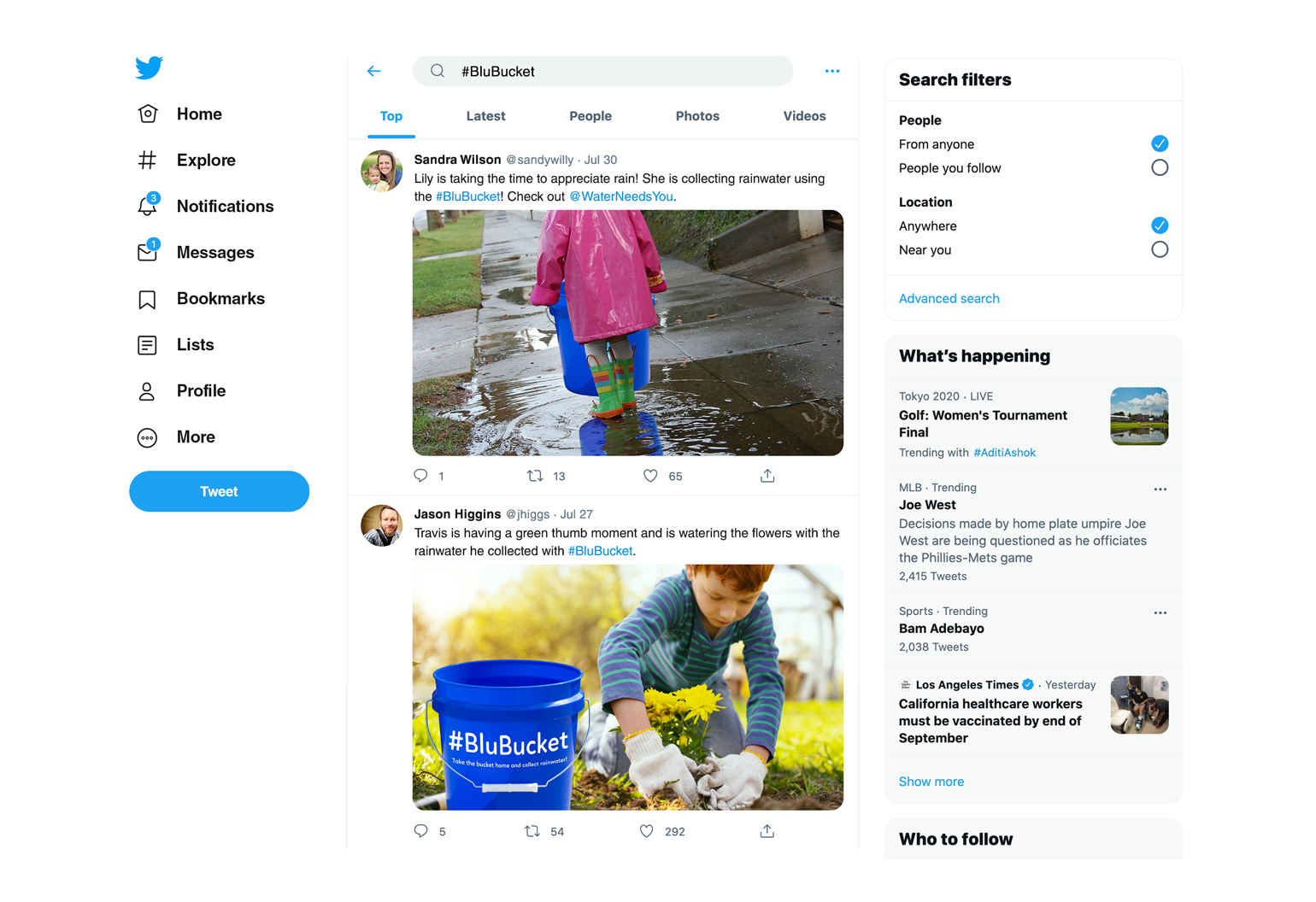 Twitter BluBucket