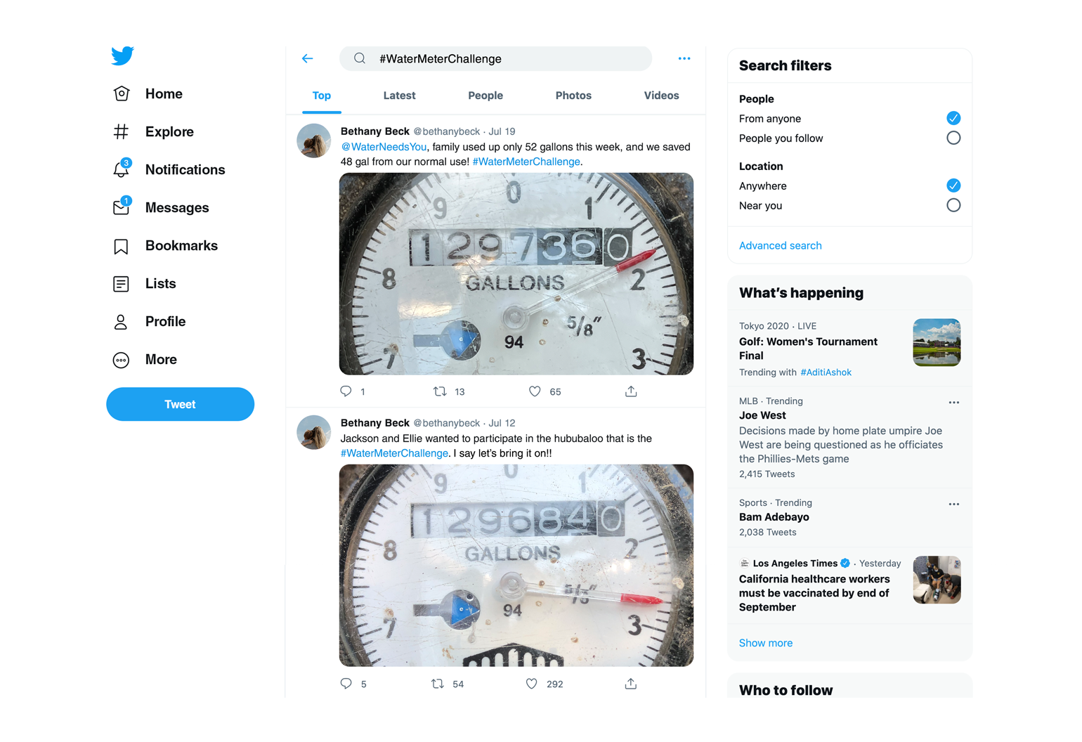Twitter WaterMeterChallenge