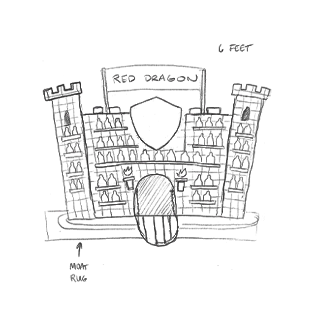 Red Dragon Point of Sale Sketch