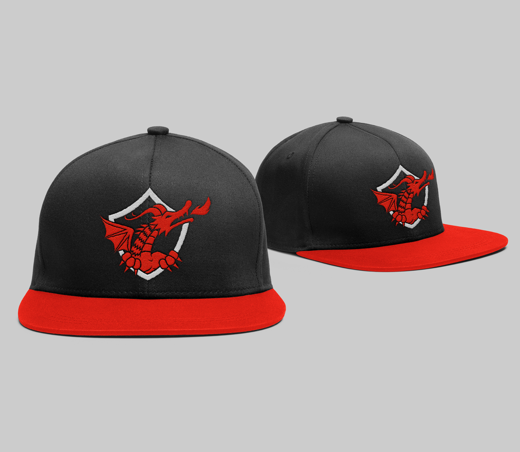 Red Dragon Snapback Cap