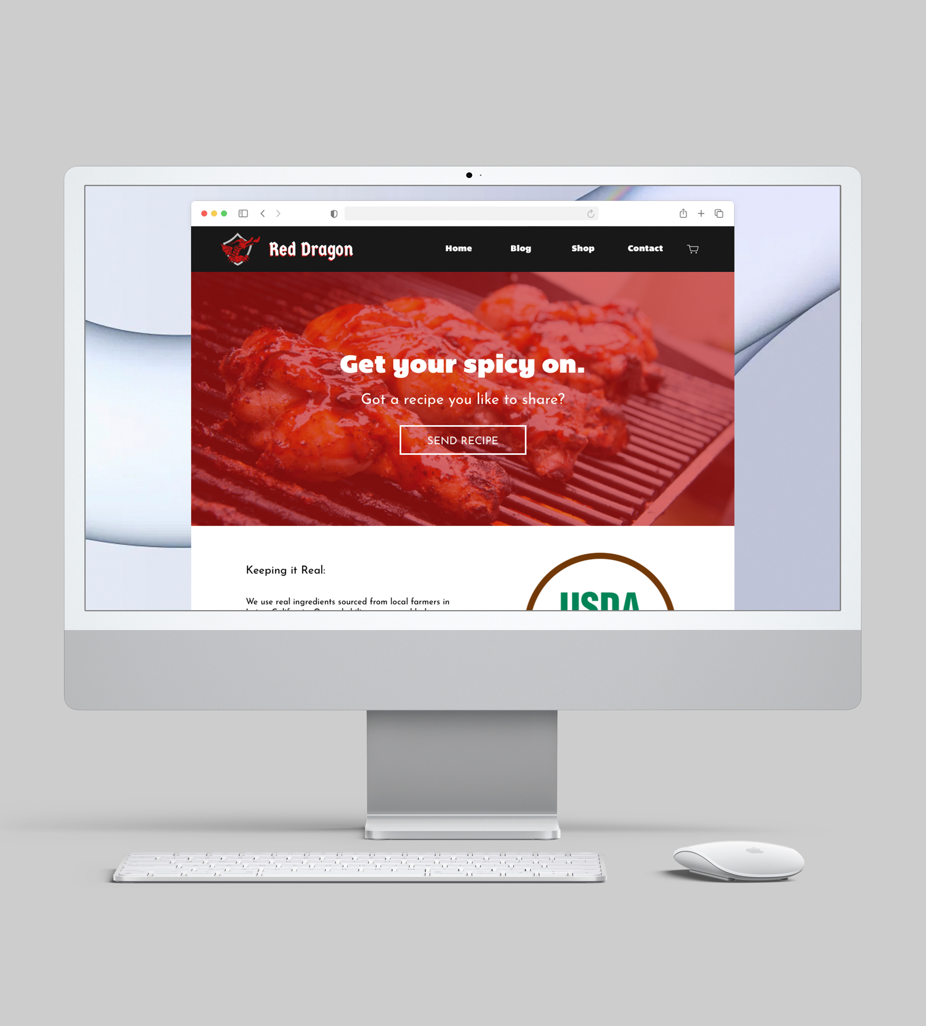 Red Dragon Website Mockup