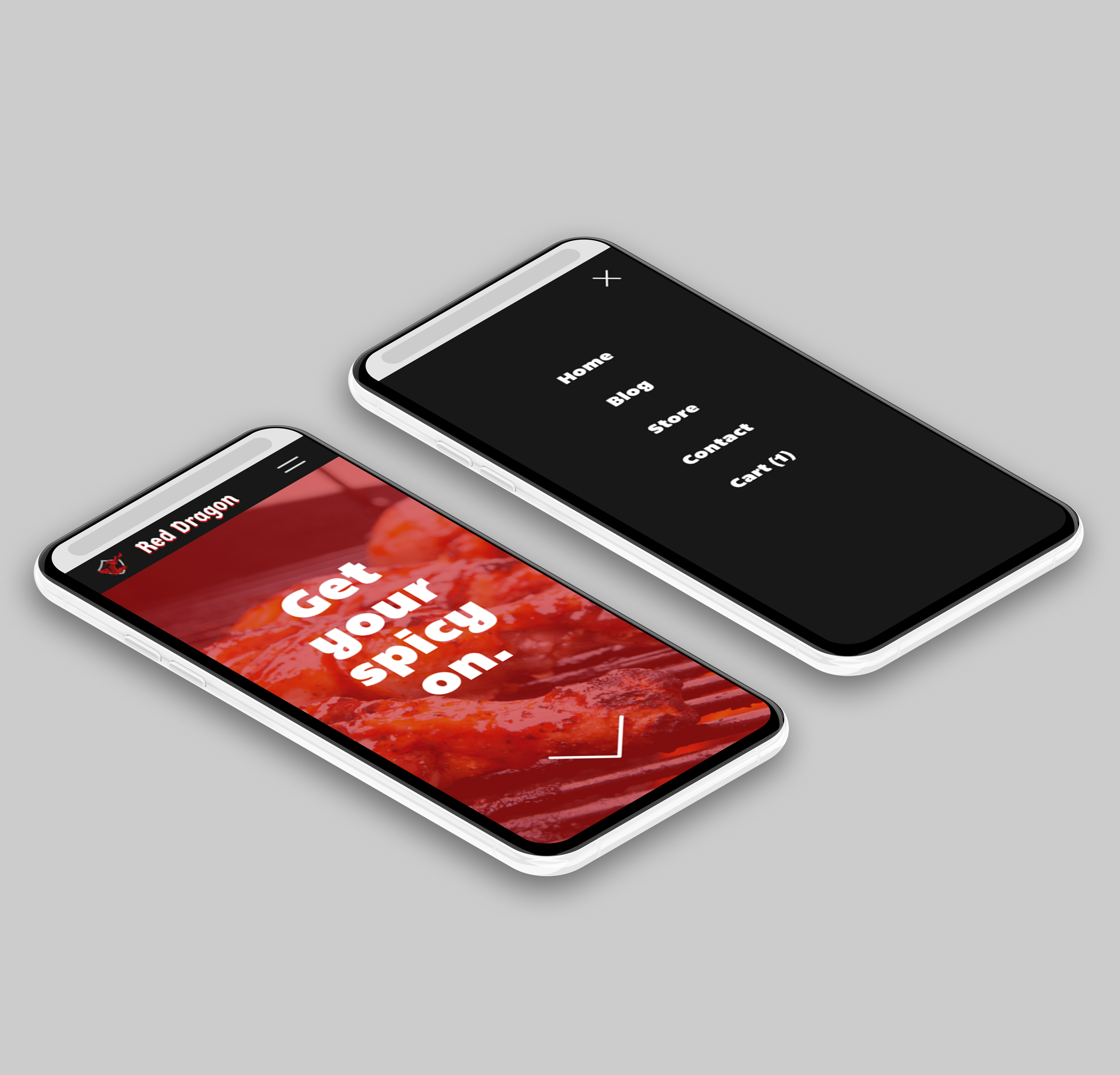 Red Dragon Mobile Mockup